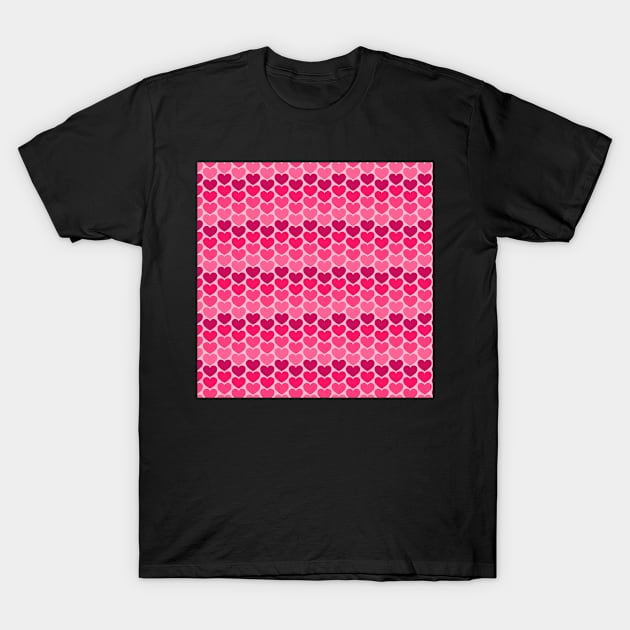 Valentine's Day Pattern T-Shirt by Kacarrot